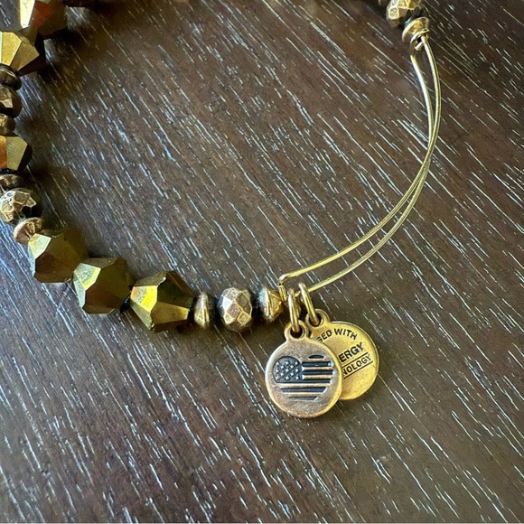 Alex and Ani Gold Beaded Bracelet - Picture 4 of 4
